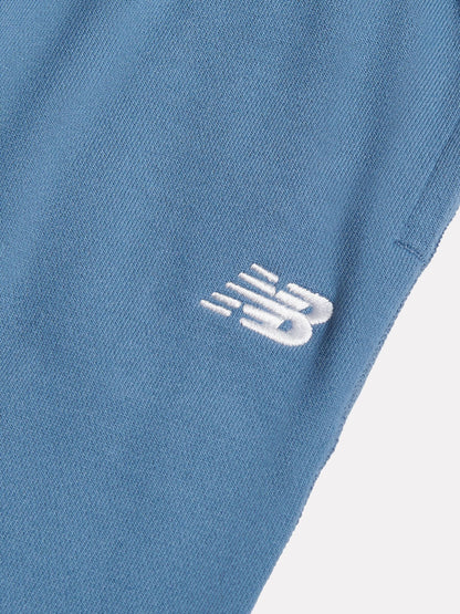 New Balance Blue Small Logo French Terry Joggers image 3