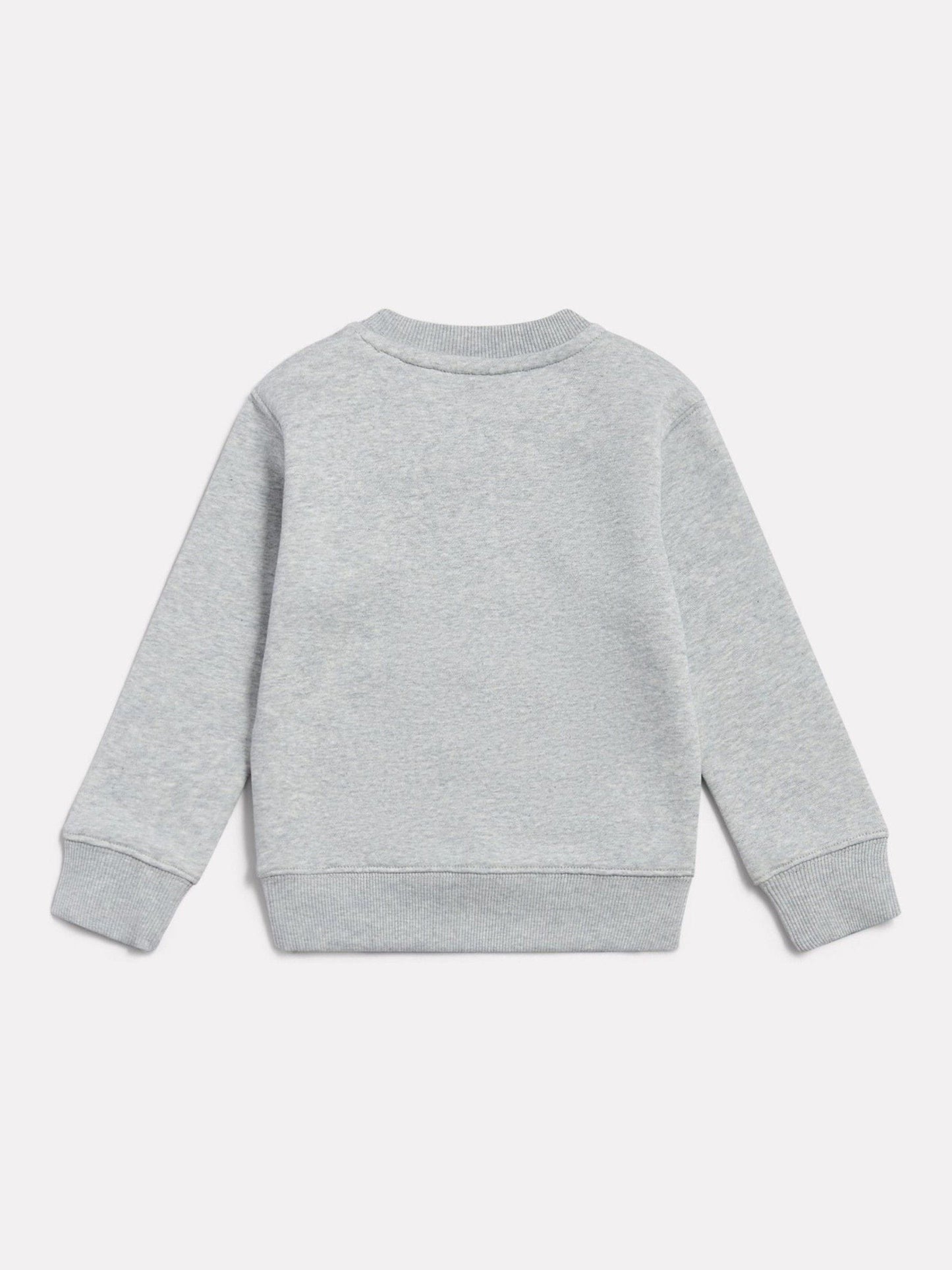 Dsiney Kidz - New Balance Grey Stacked Logo Brushback Crew Neck Sweatshirt image 2