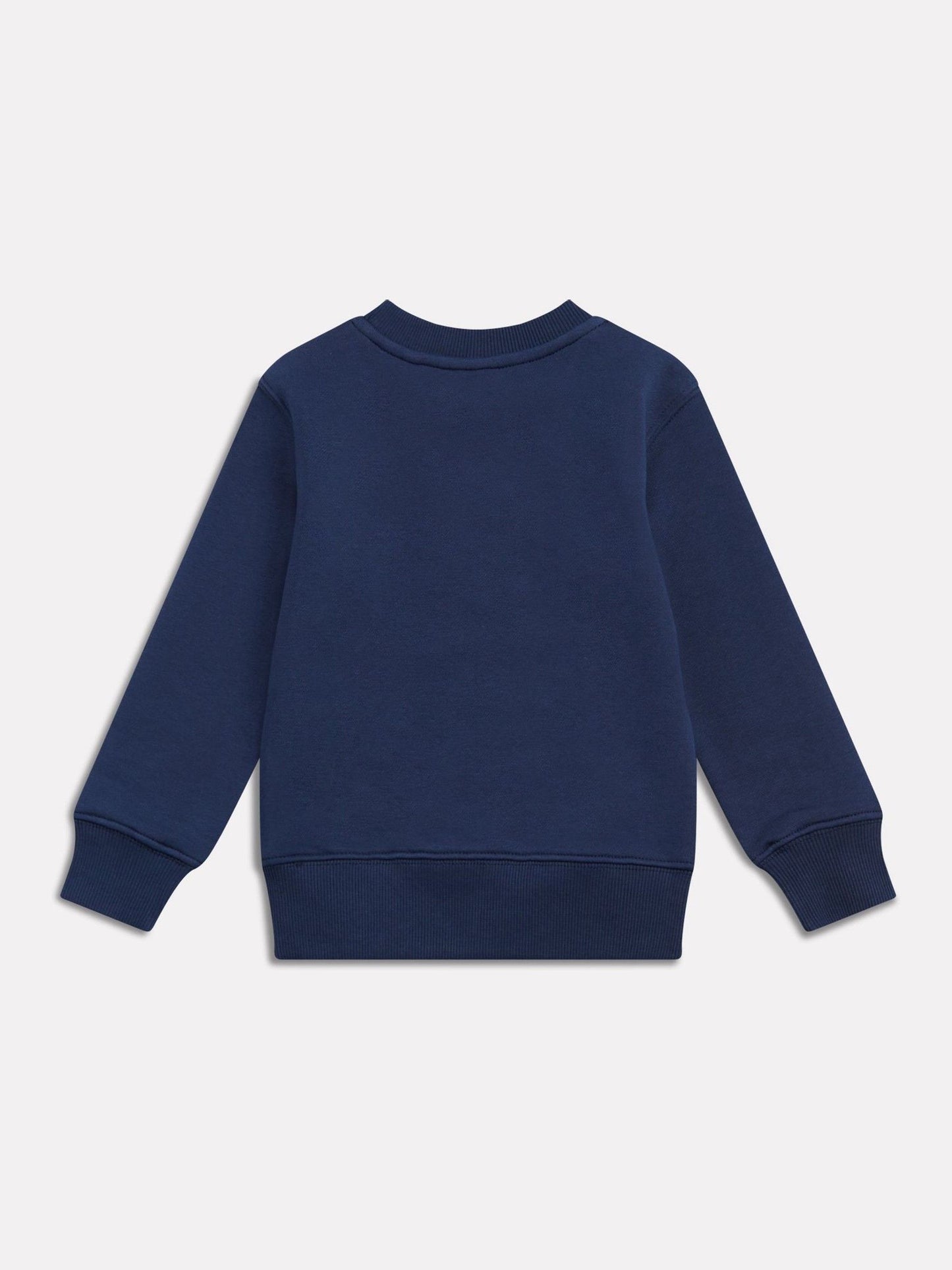 Dsiney Kidz - New Balance Blue Stacked Logo Brushback Crew Neck Sweatshirt image 2