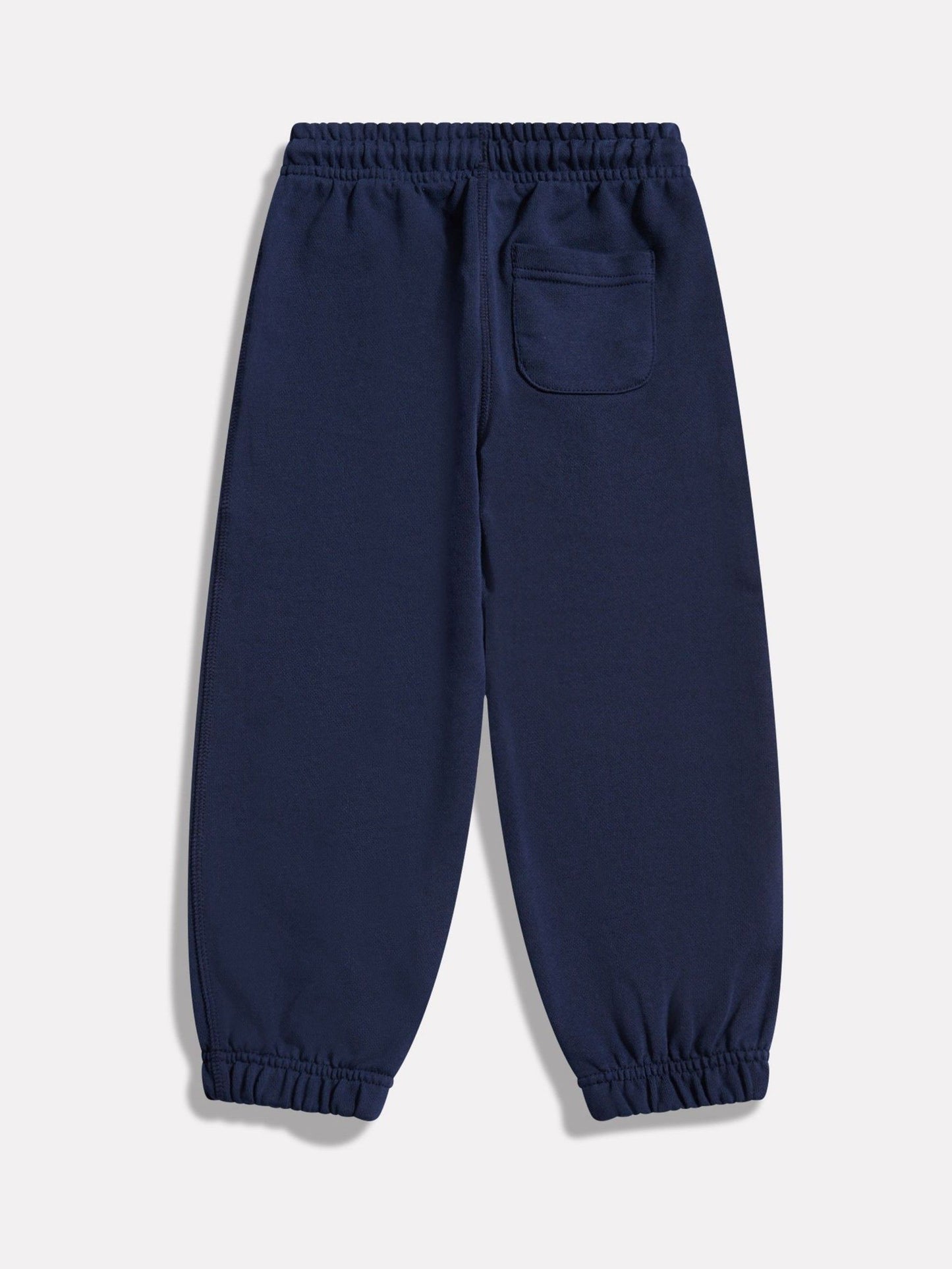New Balance NB Navy Small Logo French Terry Joggers image 2