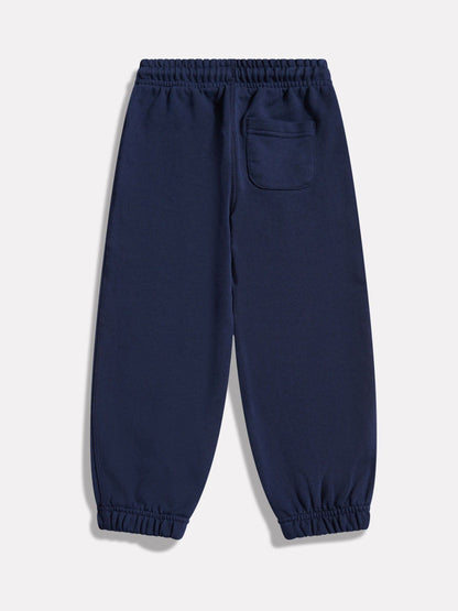 New Balance NB Navy Small Logo French Terry Joggers image 2