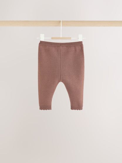 Chocolate Brown Fairisle Knitted Jumper and Legging Baby Set 2 Piece (0mths-2yrs) - image 10