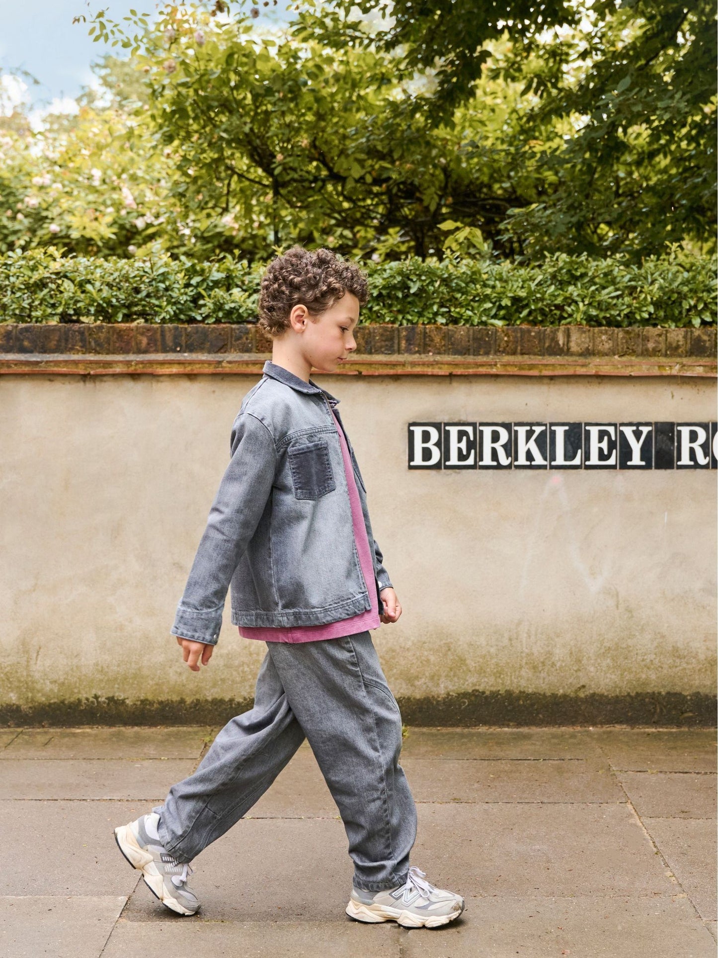 Dsiney Kidz - Angel & Rocket Grey Malik  Cord Detail Denim Jacket image 2