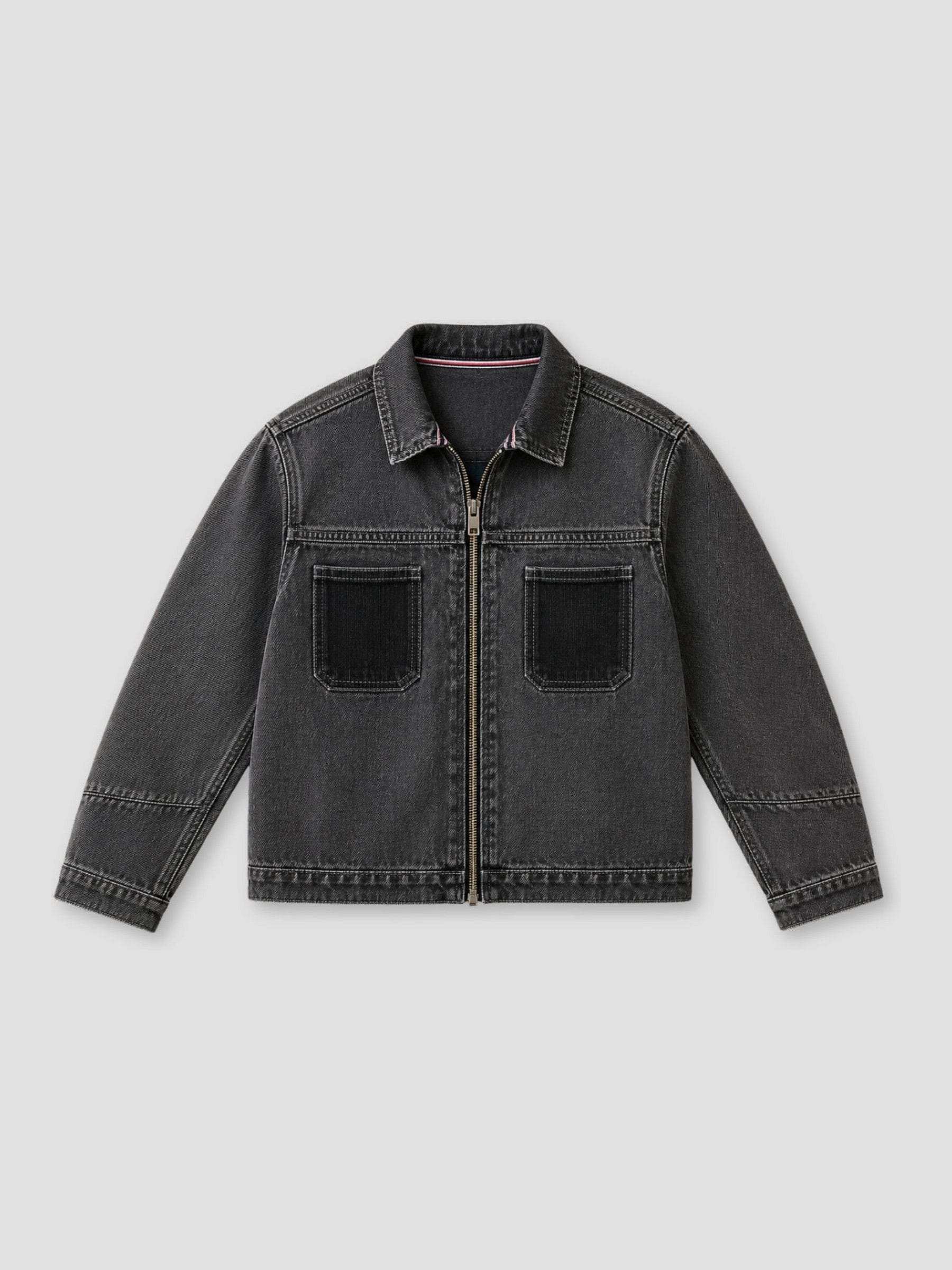 Dsiney Kidz - Angel & Rocket Grey Malik  Cord Detail Denim Jacket image 7