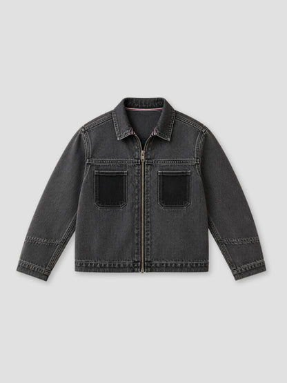 Dsiney Kidz - Angel & Rocket Grey Malik  Cord Detail Denim Jacket image 7