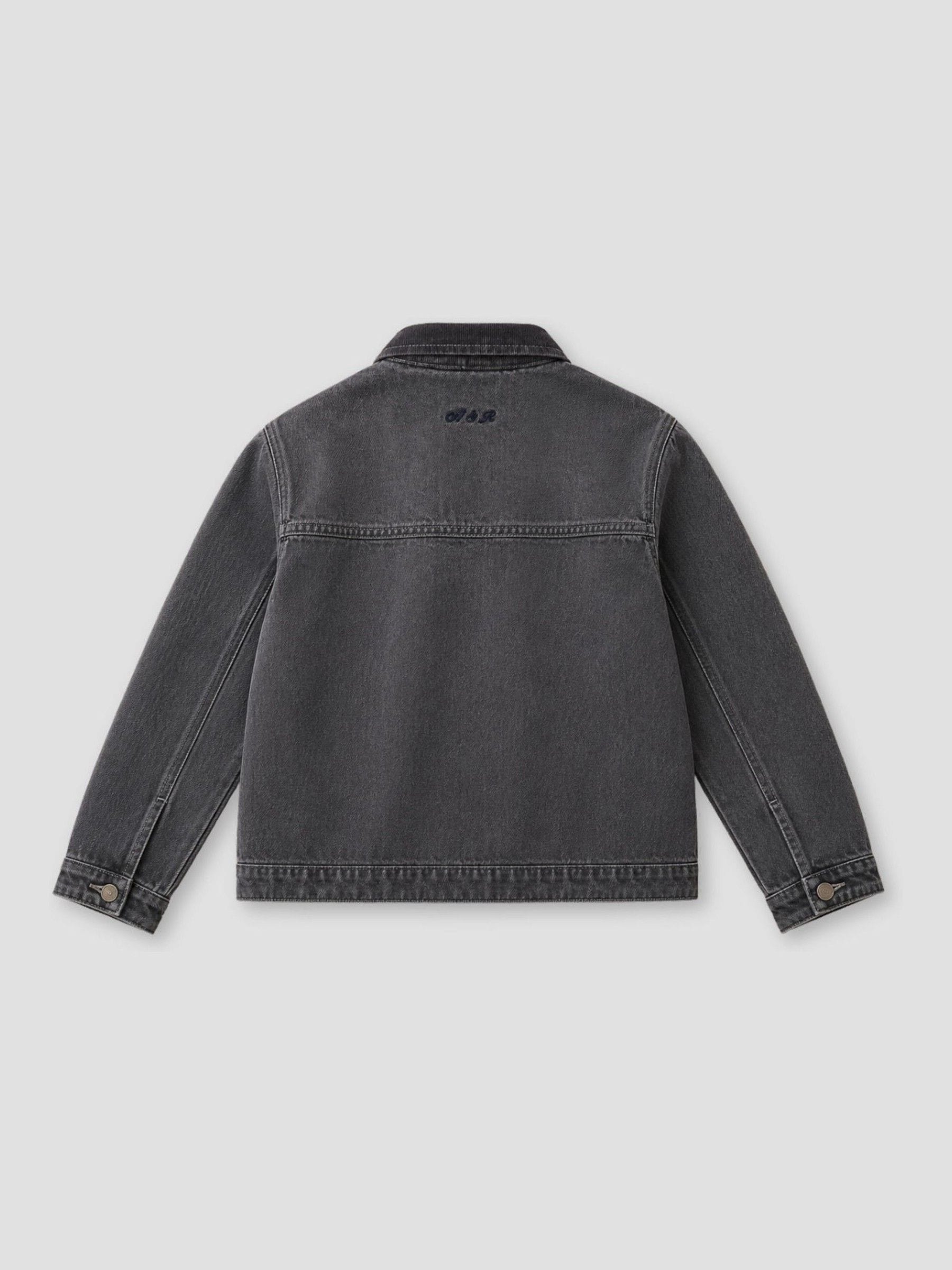 Dsiney Kidz - Angel & Rocket Grey Malik  Cord Detail Denim Jacket image 8