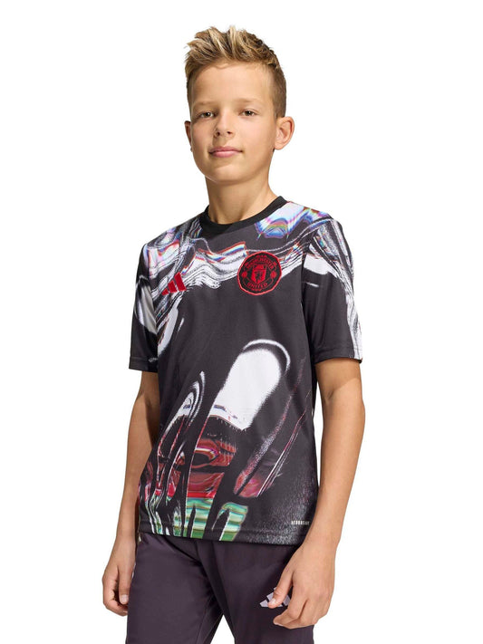 adidas Black Manchester United 25/26 Pre Match Jersey image 1