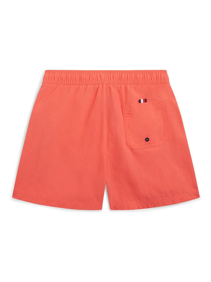 Tommy Hilfiger Pink Original Logo Embroidery Mid Length Swim Shorts image 2