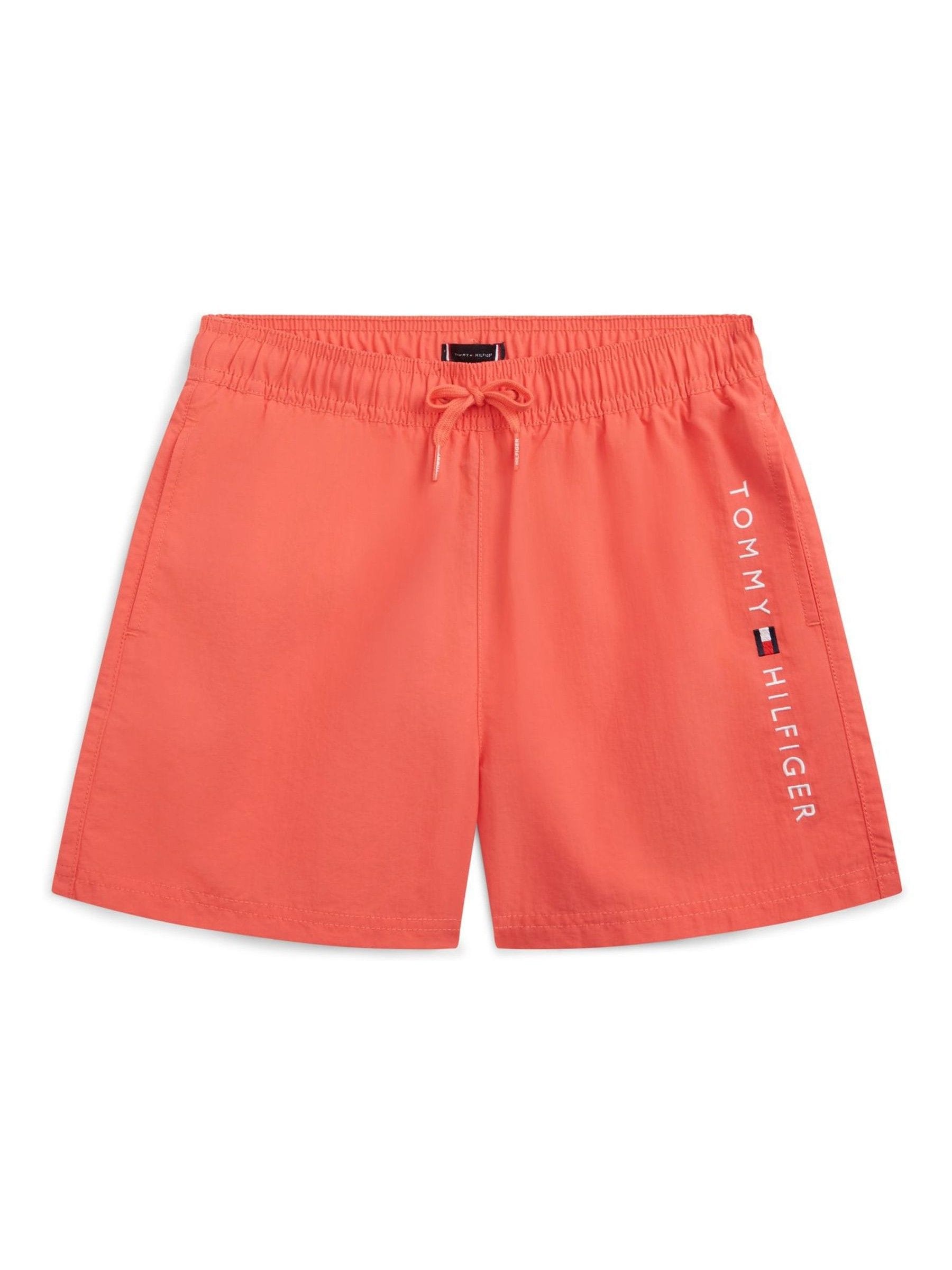 Tommy Hilfiger Pink Original Logo Embroidery Mid Length Swim Shorts image 1