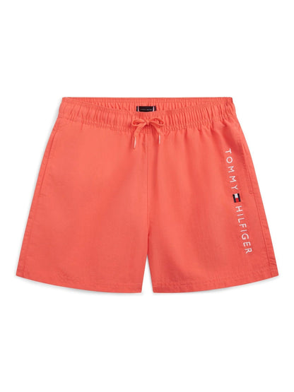 Tommy Hilfiger Pink Original Logo Embroidery Mid Length Swim Shorts image 1