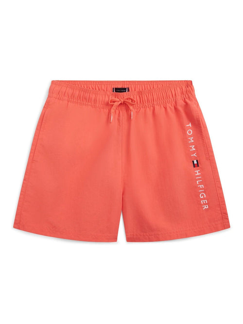Tommy Hilfiger Pink Original Logo Embroidery Mid Length Swim Shorts image 1