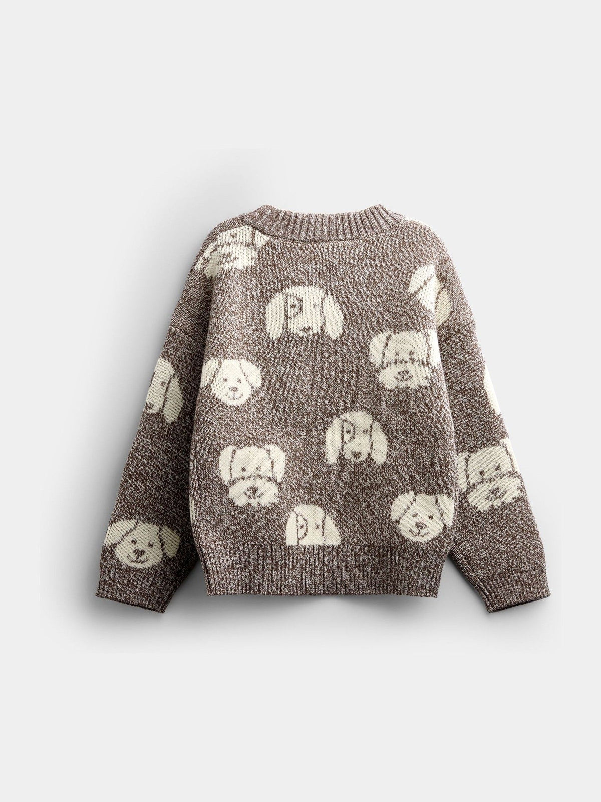 Jojo Maman Bébé Brown Dog Graphic Knit Jumper - image 3