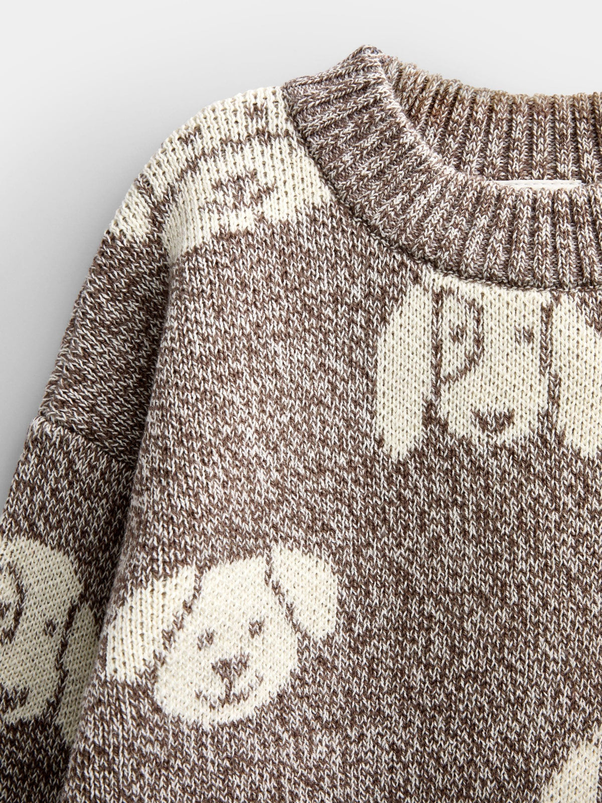 Jojo Maman Bébé Brown Dog Graphic Knit Jumper - image 4