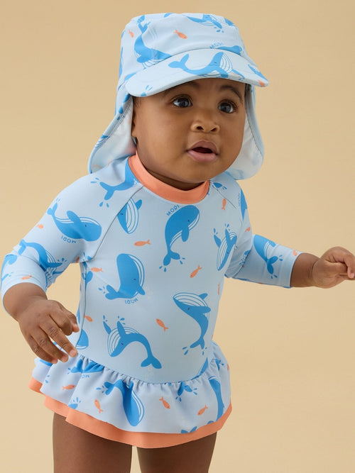 MORI Blue Whale Song Sunsafe Swim Hat image 1