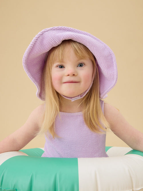 MORI Purple Floppy Sun Safe Swim Hat image 1