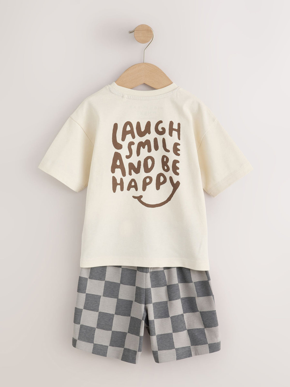 Khaki/Grey/Maroon Shorts Pyjamas 3 Pack (9mths-12yrs) - image 6