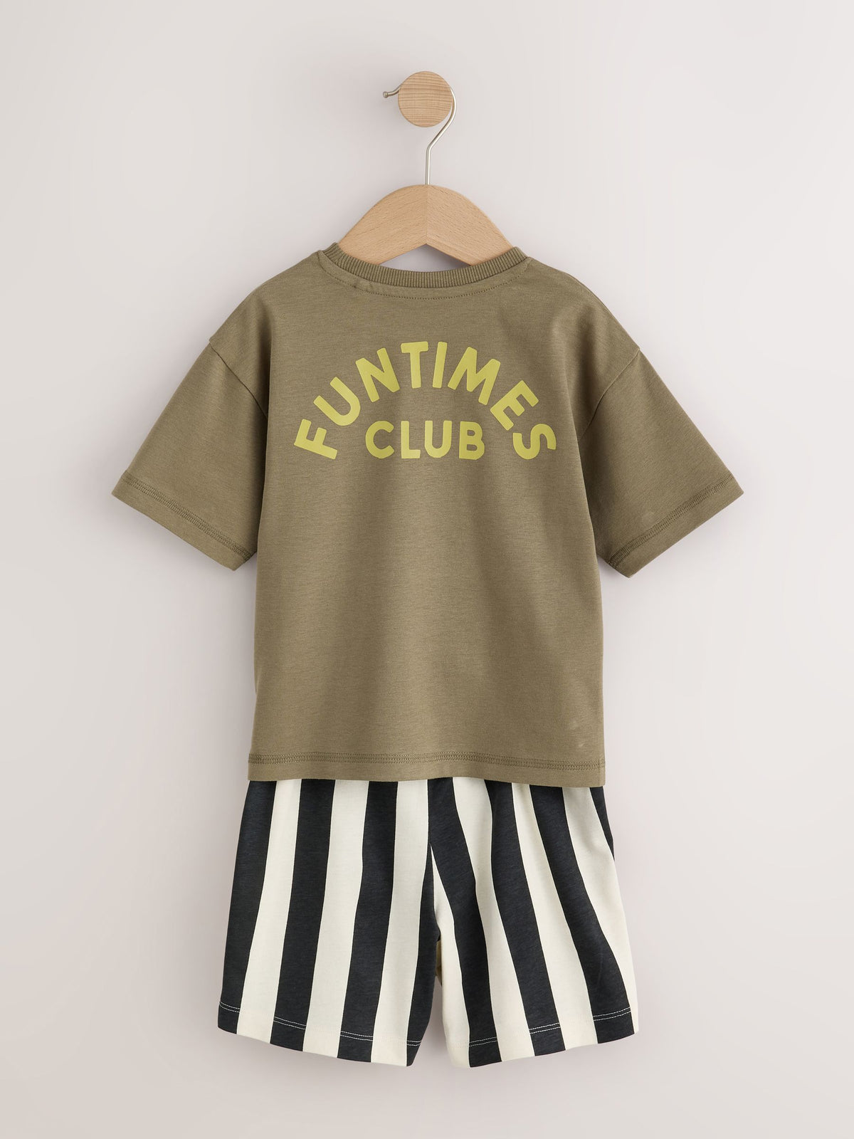 Khaki/Grey/Maroon Shorts Pyjamas 3 Pack (9mths-12yrs) - image 7
