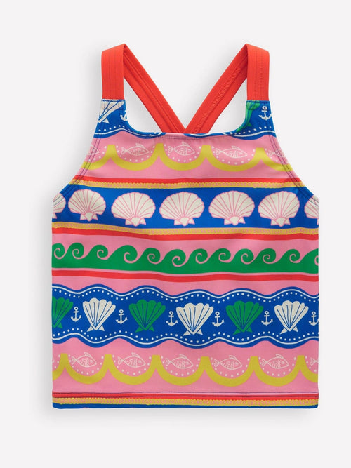 Dsiney Kidz - Boden Pink Cross Back Tankini Top image 1