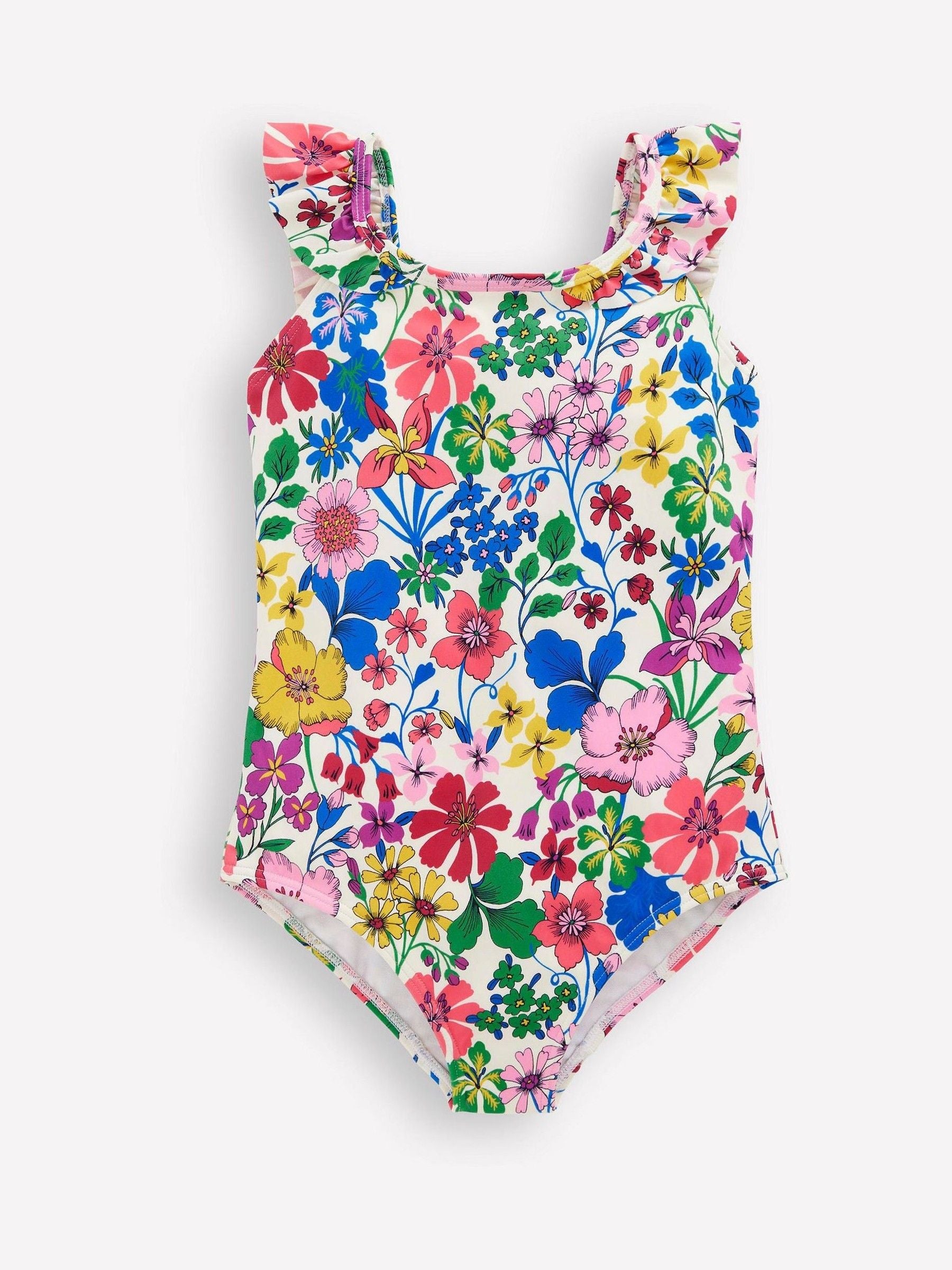Boden Red Hallie Frill Strap Swimsuit image 1