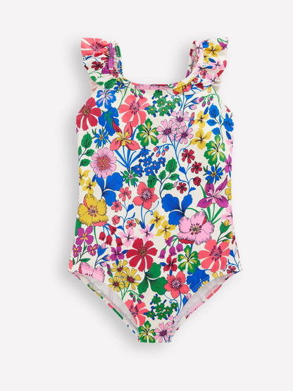 Boden Red Hallie Frill Strap Swimsuit image 1