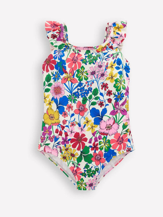 Boden Red Hallie Frill Strap Swimsuit image 1