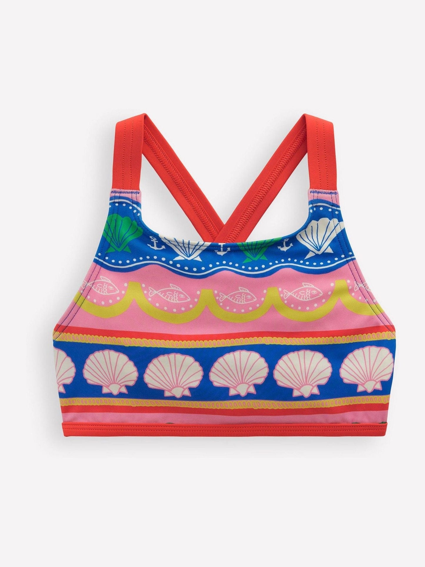 Boden Pink Cross Back Bikini Top image 1