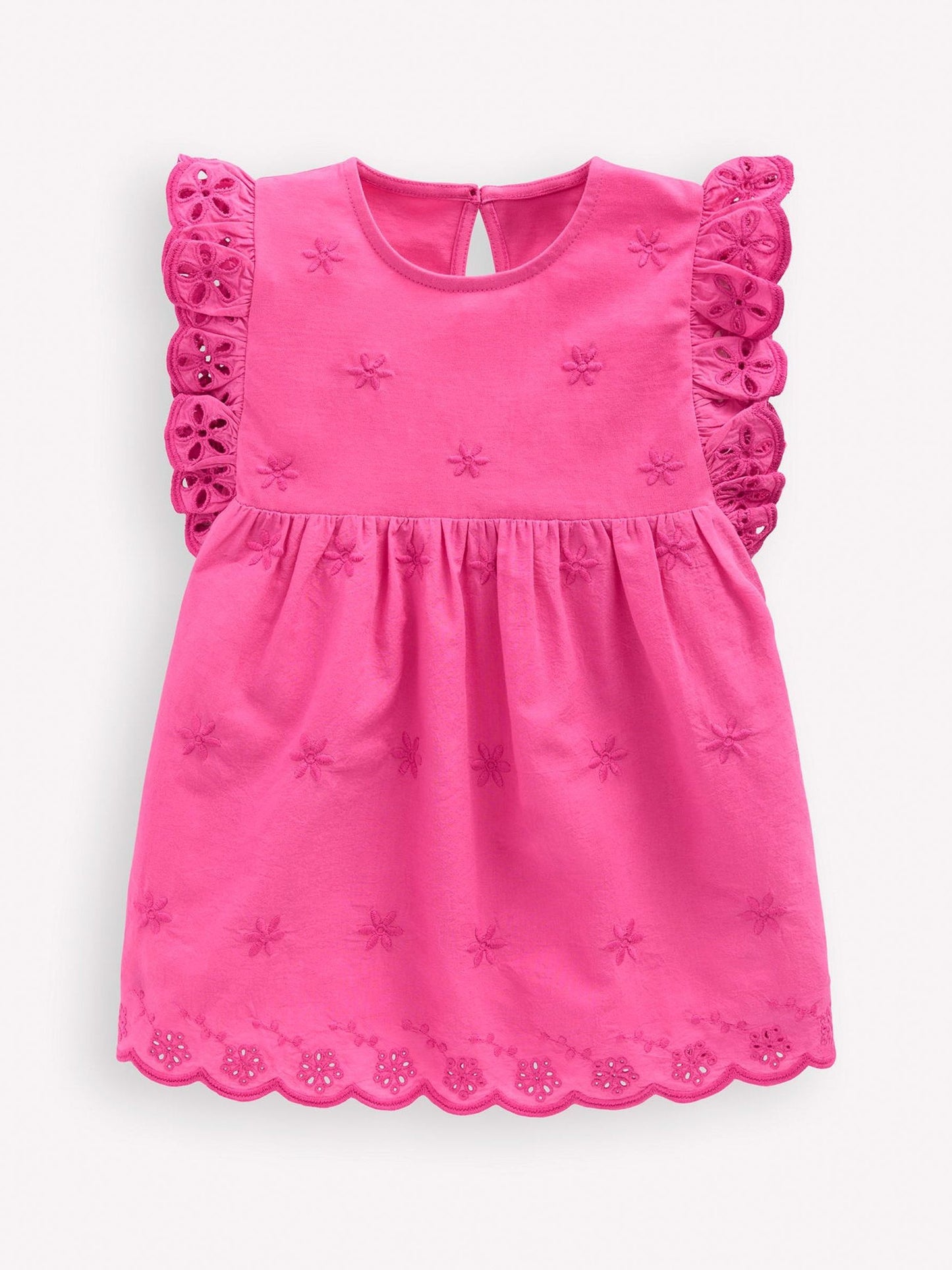 Boden Pink Fabric Mix Broderie Top image 1