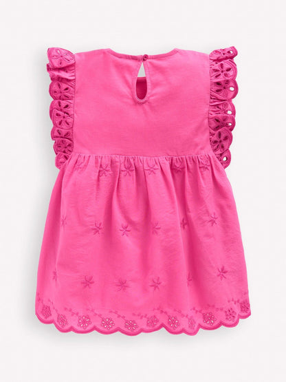 Boden Pink Fabric Mix Broderie Top image 2