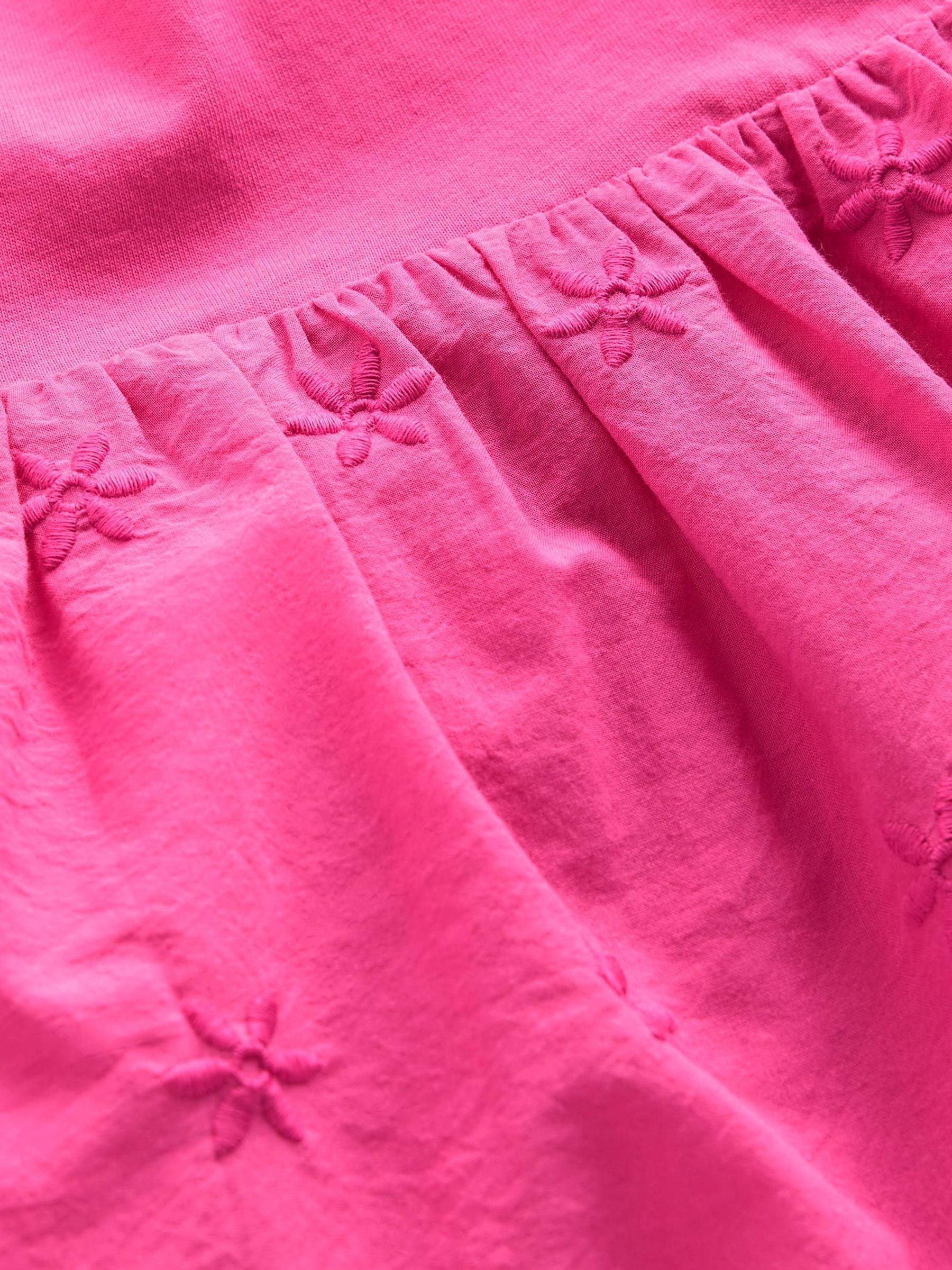 Boden Pink Fabric Mix Broderie Top image 3