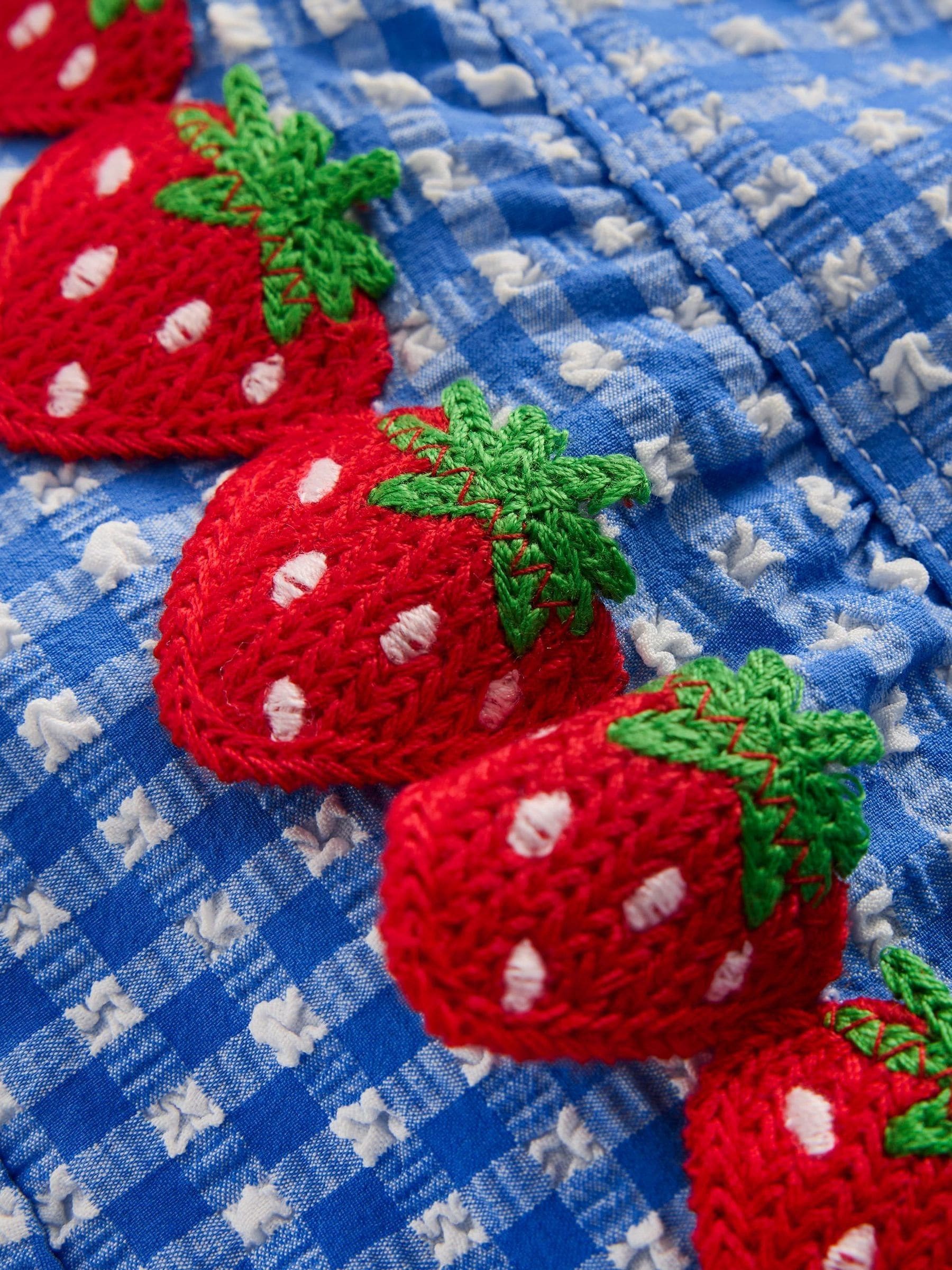 Boden Blue Flutter Trim Swimsuit image 3