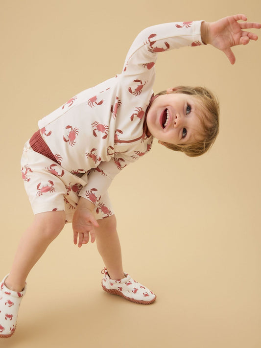 Dsiney Kidz - KIDLY by MORI Cream Sunsafe Board Shorts image 1
