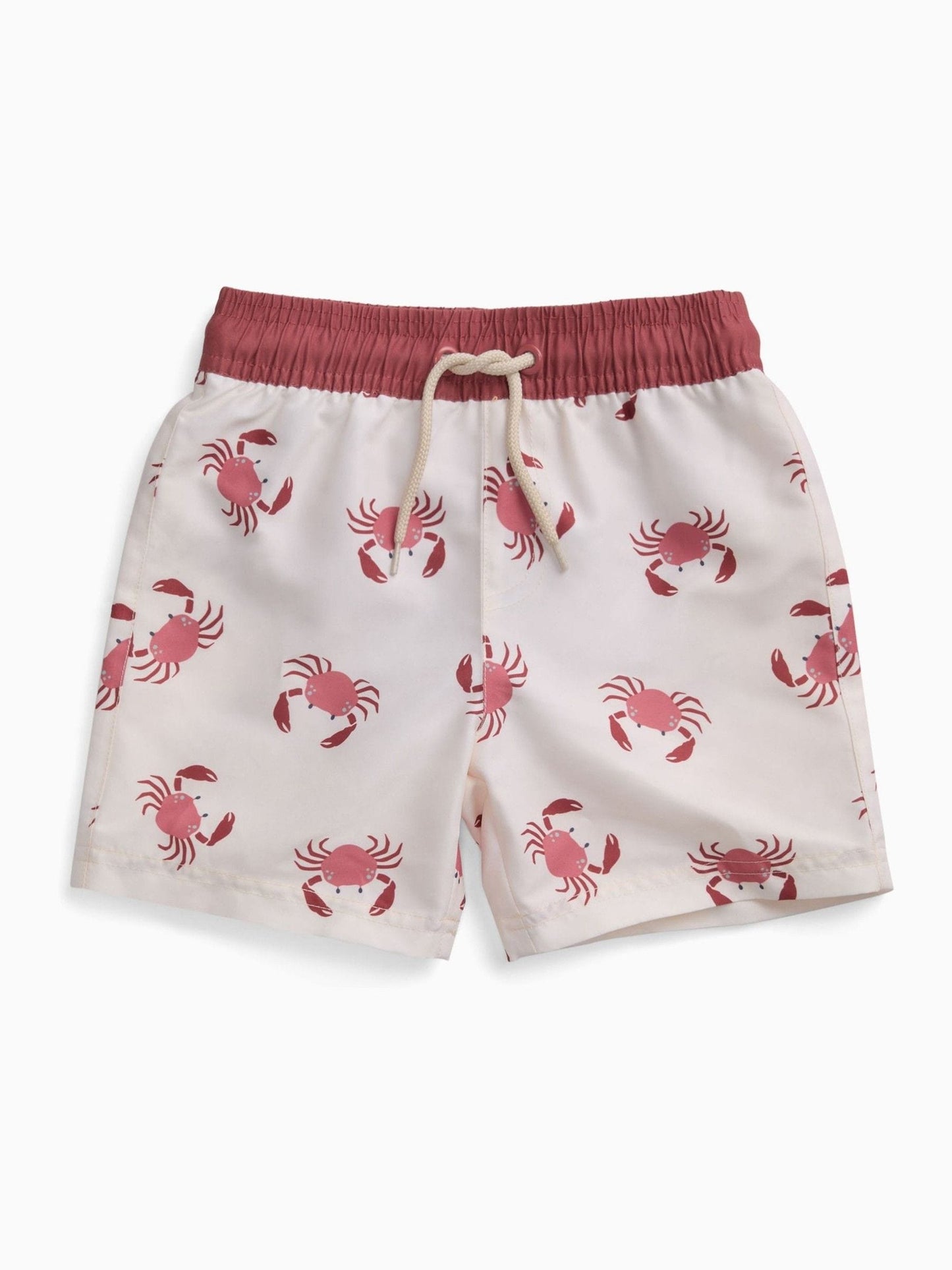 KIDLY by MORI Cream Board Swim Shorts image 5