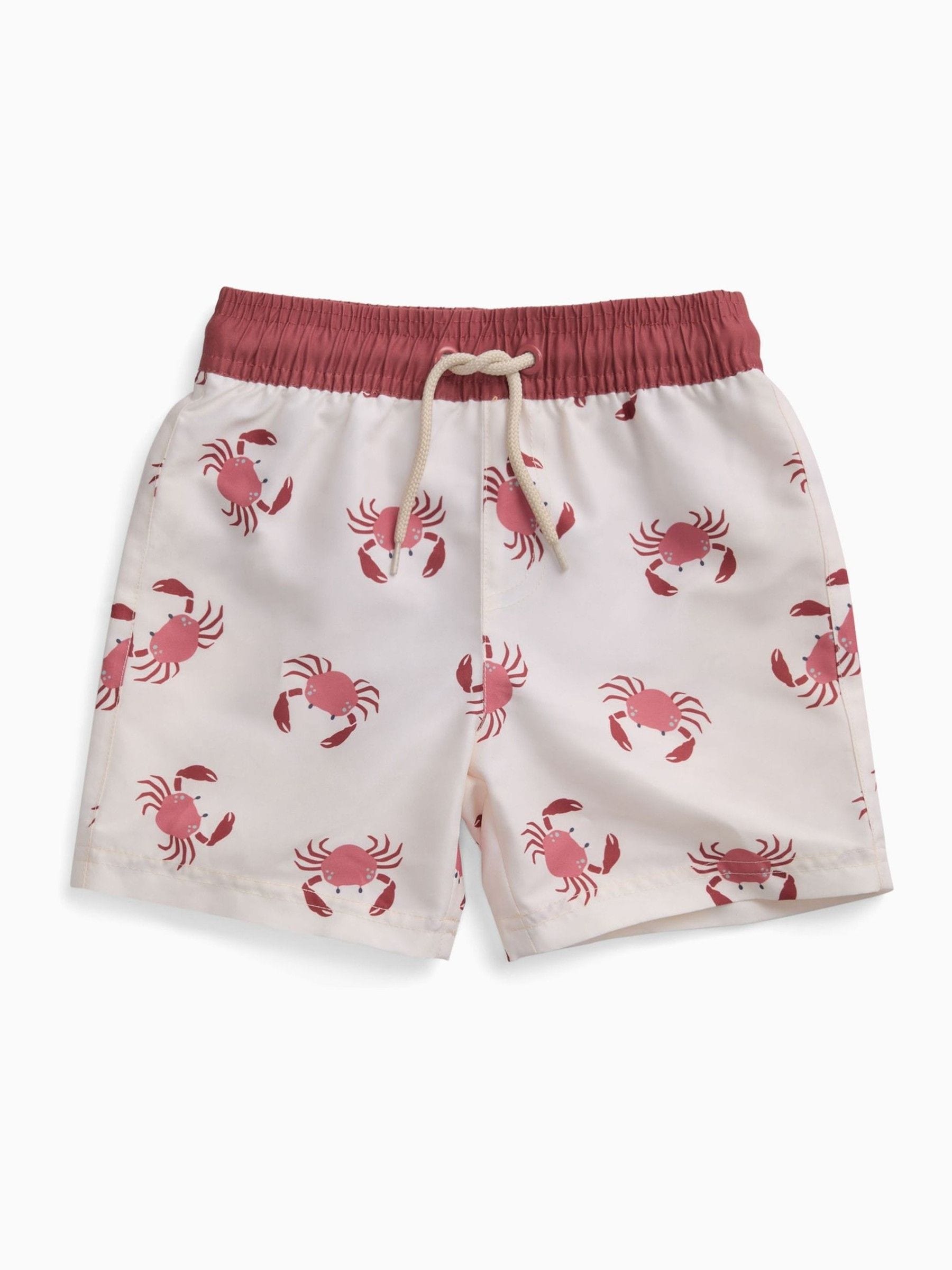 KIDLY by MORI Cream Board Swim Shorts image 5