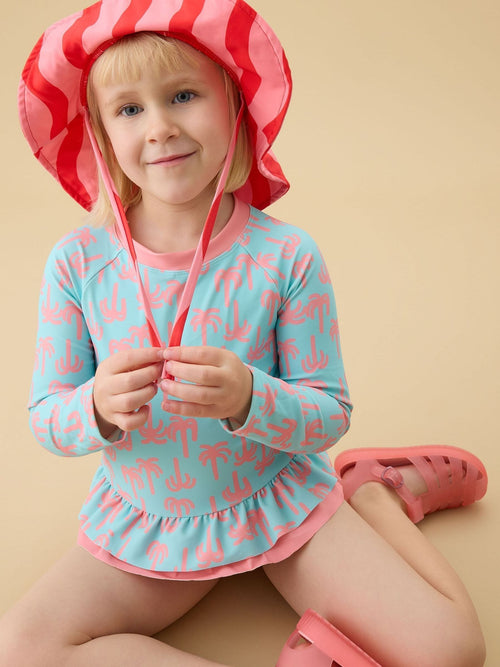 KIDLY by MORI Pink Floppy Sunsafe Swim Hat image 1