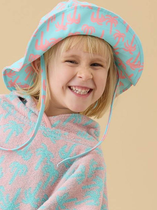 KIDLY by MORI Blue Floppy Sunsafe Swim Hat image 1