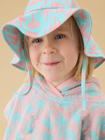 KIDLY by MORI Blue Floppy Sunsafe Swim Hat image 2