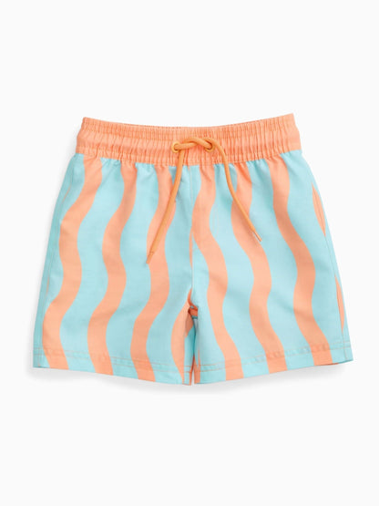 KIDLY by MORI Turquiose Orange Sunsafe Board Shorts image 4