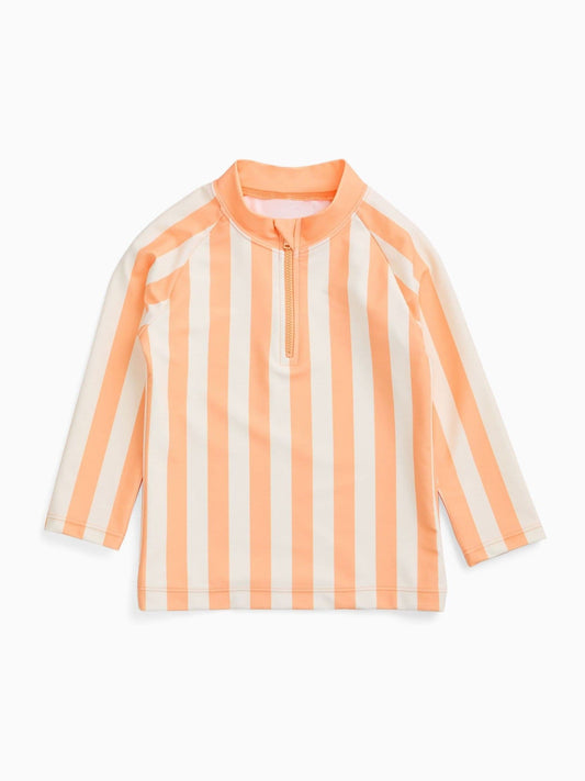 KIDLY by MORI Orange Sunsafe Zip Rash Vest image 1