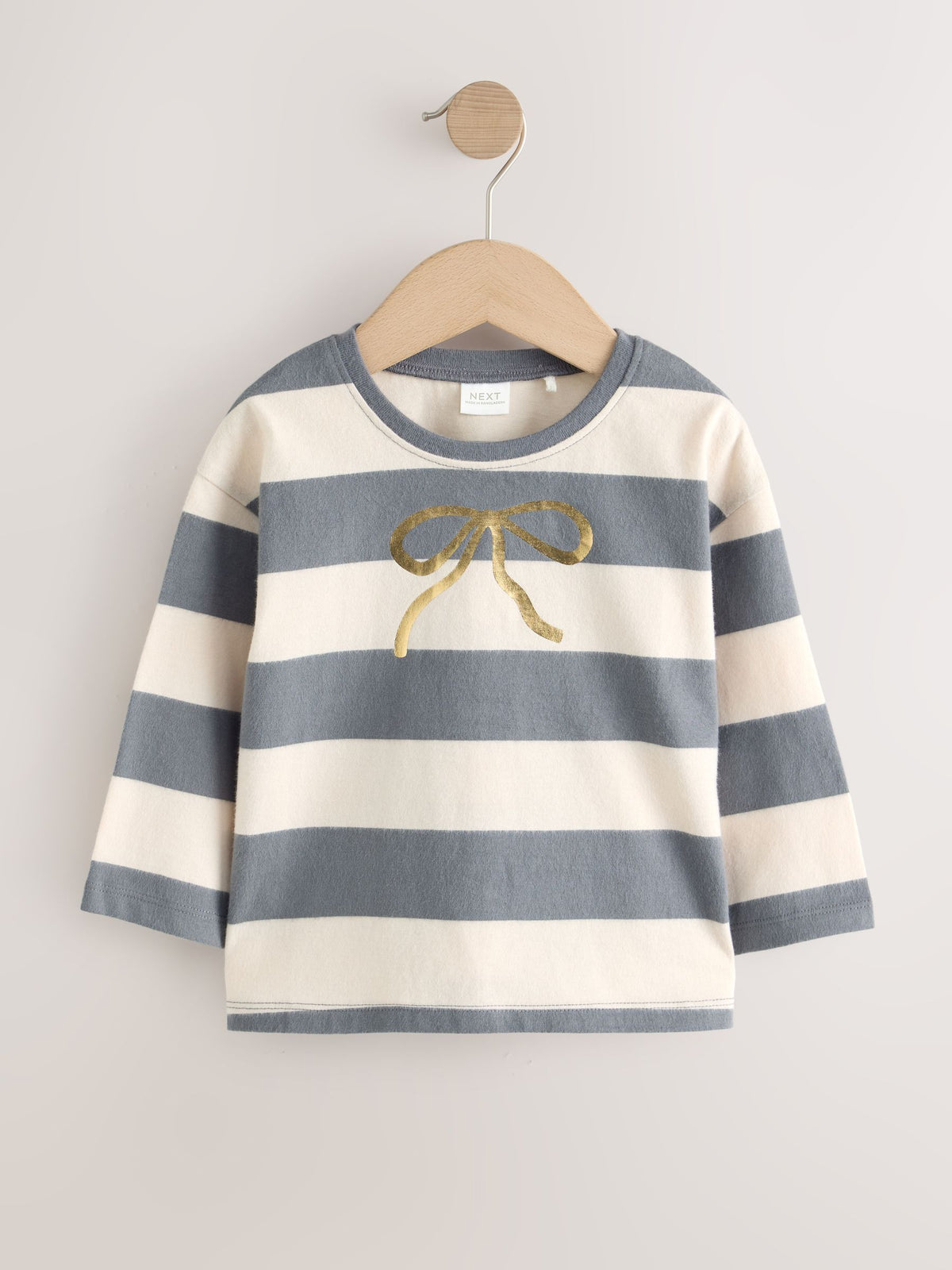 Stripe/Ballet Long Sleeve T-Shirts 4 Pack (3mths-7yrs) - image 2