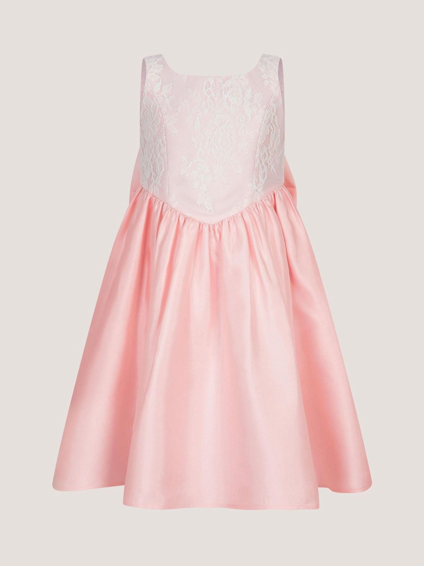Monsoon Pink Juno Lace Bodice Party Dress image 1