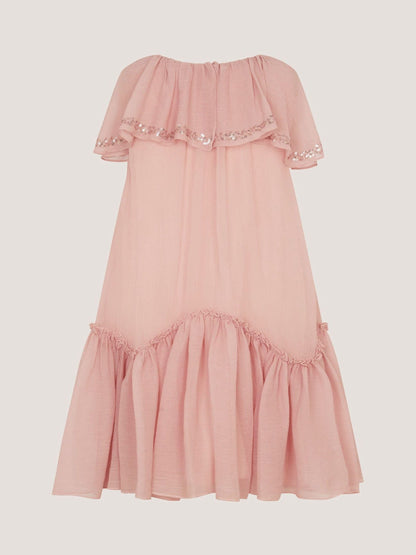 Monsoon Pale Pink Elena Sequin Swing Party Dress image 4