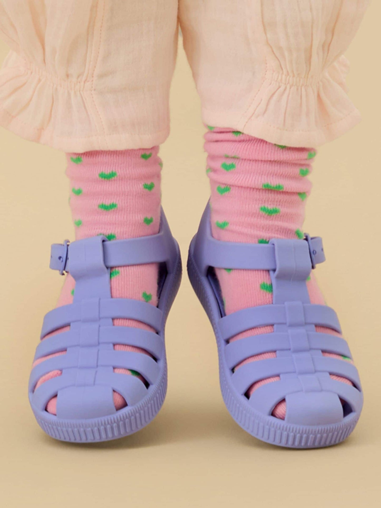 KIDLY by MORI Purple Soft Comfy Jelly Sandals image 1