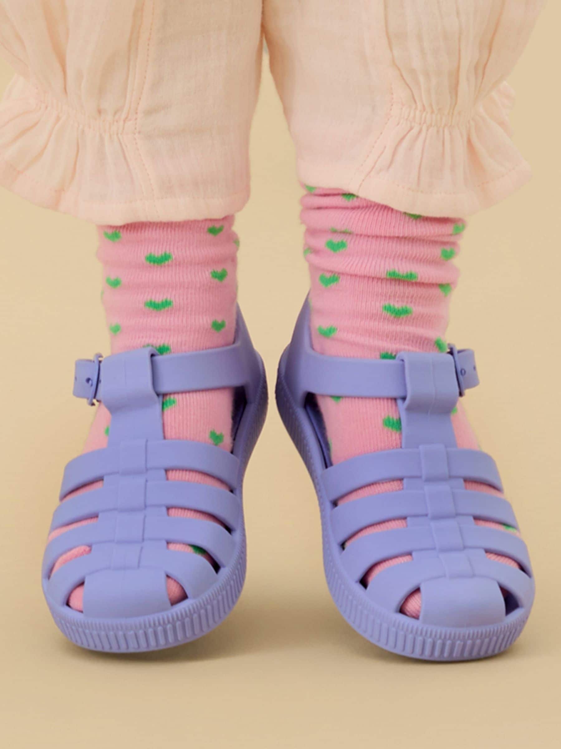 KIDLY by MORI Purple Soft Comfy Jelly Sandals image 1