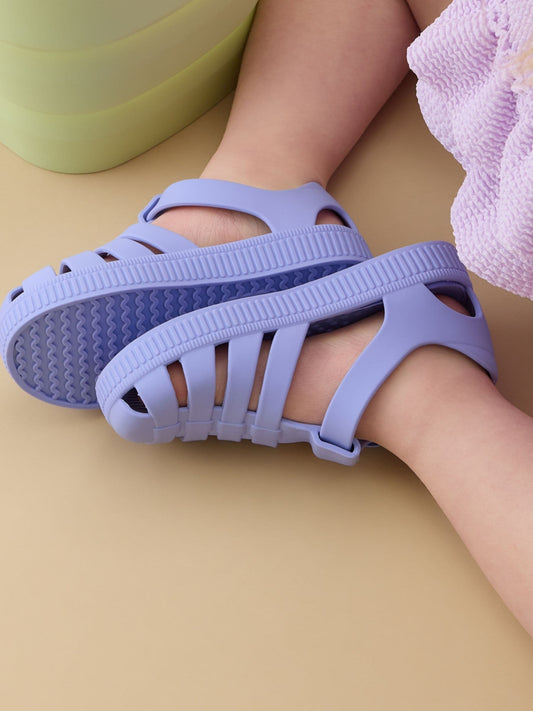 KIDLY by MORI Purple Soft Comfy Jelly Sandals image 2