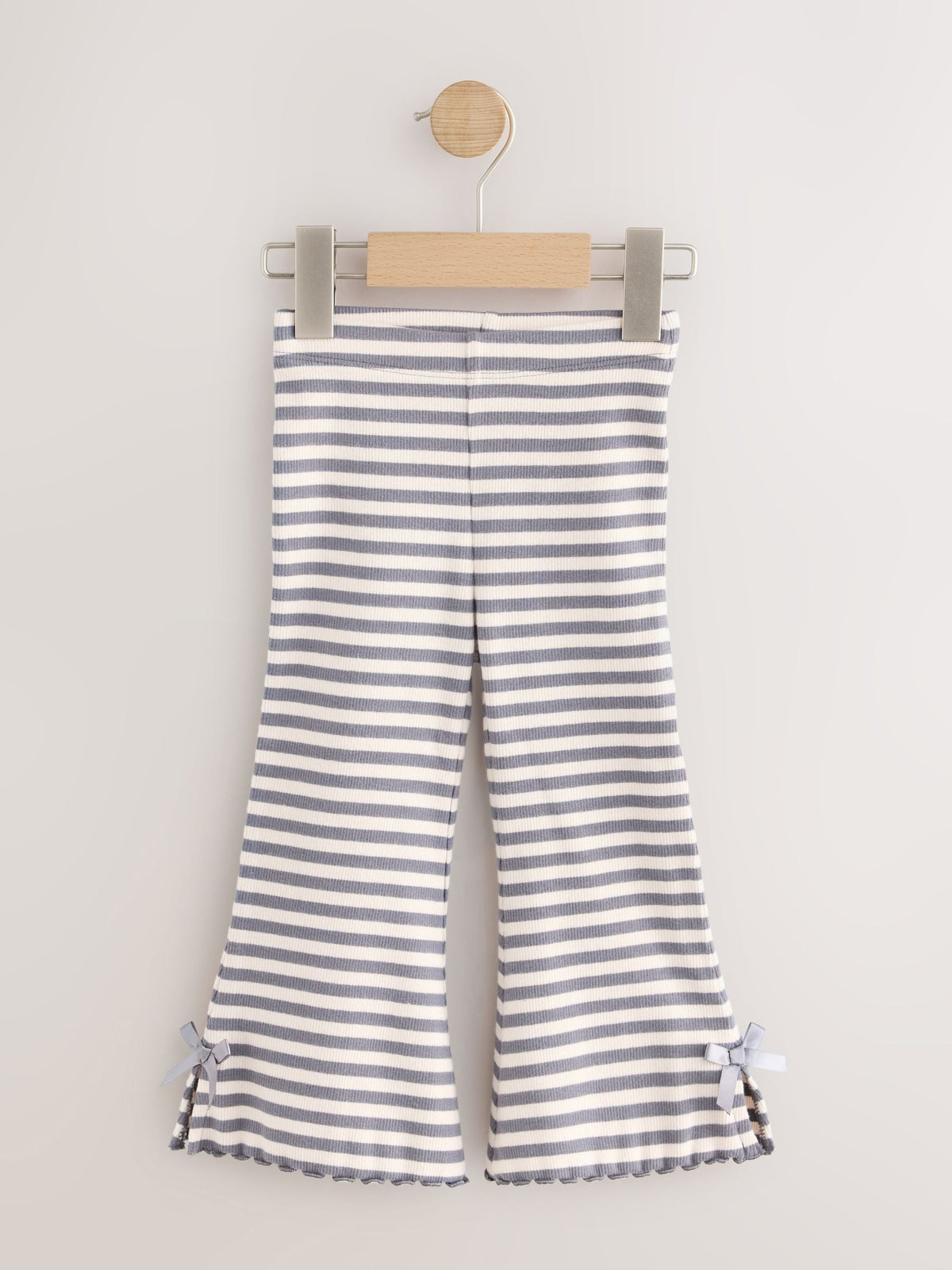 Neutral/Stripe/Spot Rib Flare Leggings 4 Pack (3mths-7yrs) - image 2