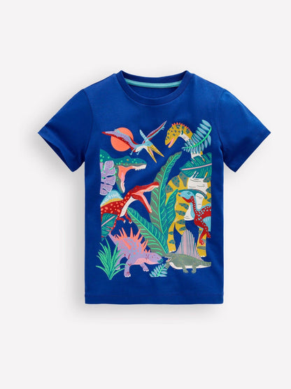 Boden Blue Short Sleeve Graphic T-Shirt image 1