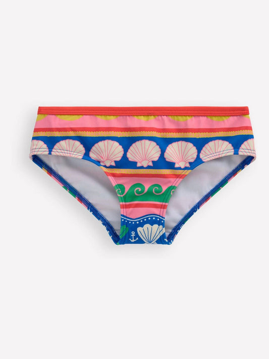 Boden Pink Patterned Bikini Bottoms image 1