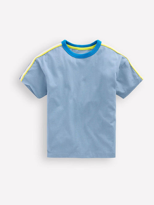 Boden Blue Relaxed Rainbow Tape T-Shirt image 1