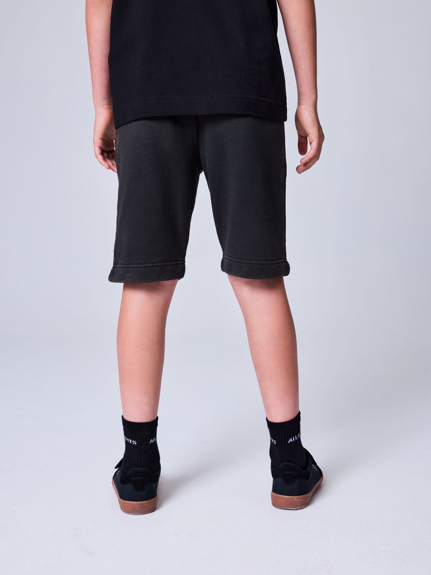 Dsiney Kidz - smALLSAINTS Washed Black Underground Sweat Shorts image 2