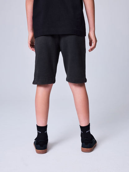 Dsiney Kidz - smALLSAINTS Washed Black Underground Sweat Shorts image 2